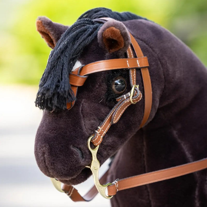 Lemieux - Bridon western pour Toy Pony tan
