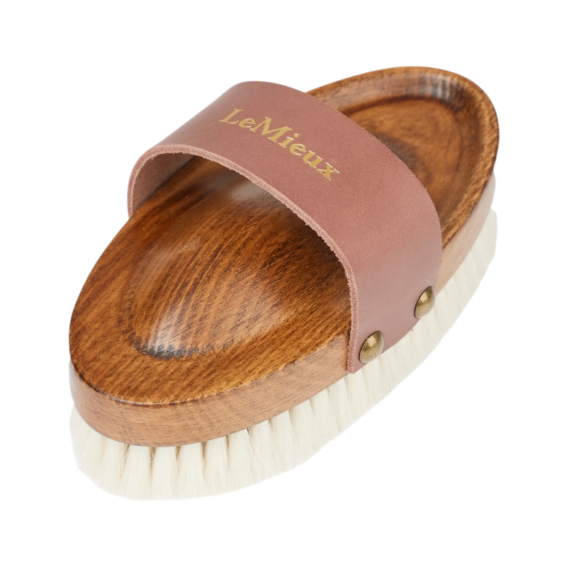 Lemieux - Brosse douce en poils de chèvre Artisan marron