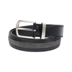Lemieux - Crystal riem met inzetten zwart | - Ohlala