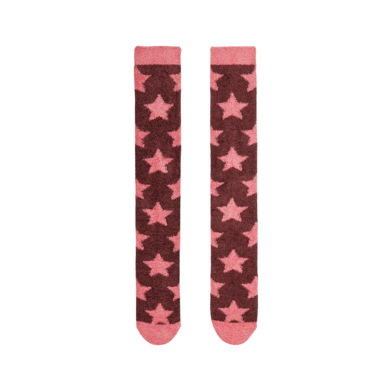 Lemieux - Chaussettes Fluffy Sasha Star damson | - Ohlala