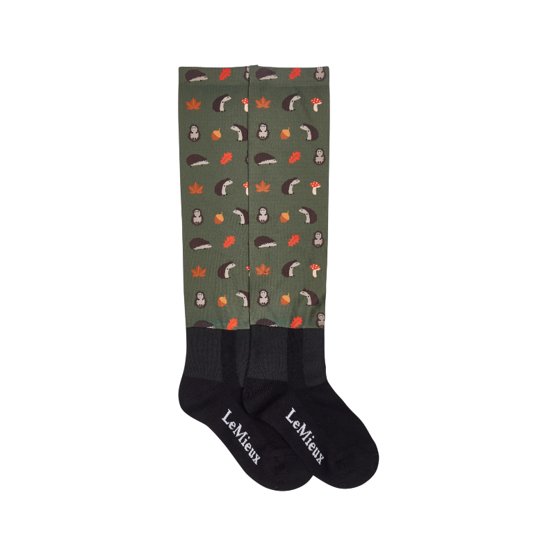Lemieux - Chaussettes d'équitation Footsie hérissons