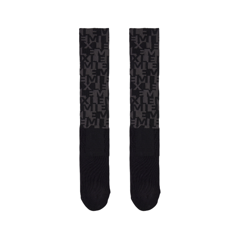 Lemieux - Chaussettes d'équitation Footsie logo AOP marine