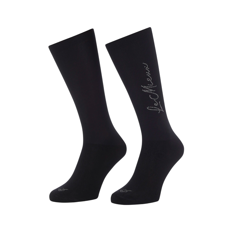 Lemieux - Chaussettes d'équitation Sparkle noir | - Ohlala