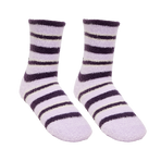 Lemieux - Chaussettes enfant Mini Fluffy Sabrina à rayures lilac | - Ohlala