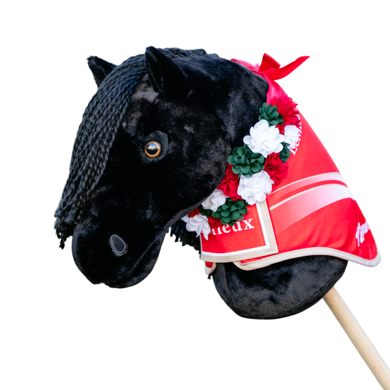 Lemieux - Couronne de fleurs pour Hobby Horse rouge