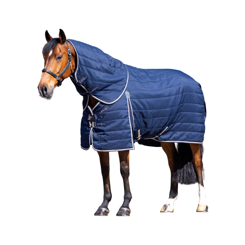 Lemieux - Couvre-cou pour chevaux d’écurie Kudos marine 100g | - Ohlala