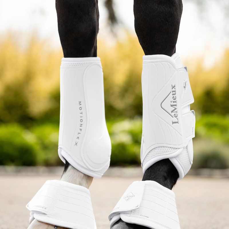 Lemieux - Guêtres fermées de dressage Motionflex blanc
