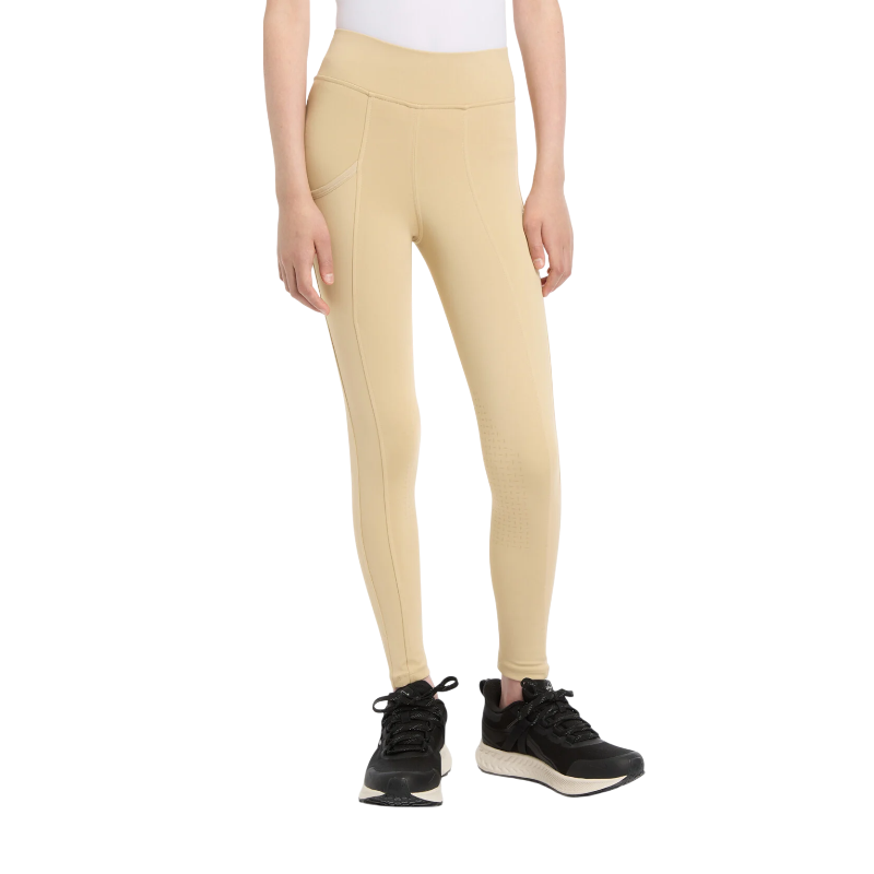 Lemieux - Legging d'équitation fille Pull-on Junior Young Rider beige