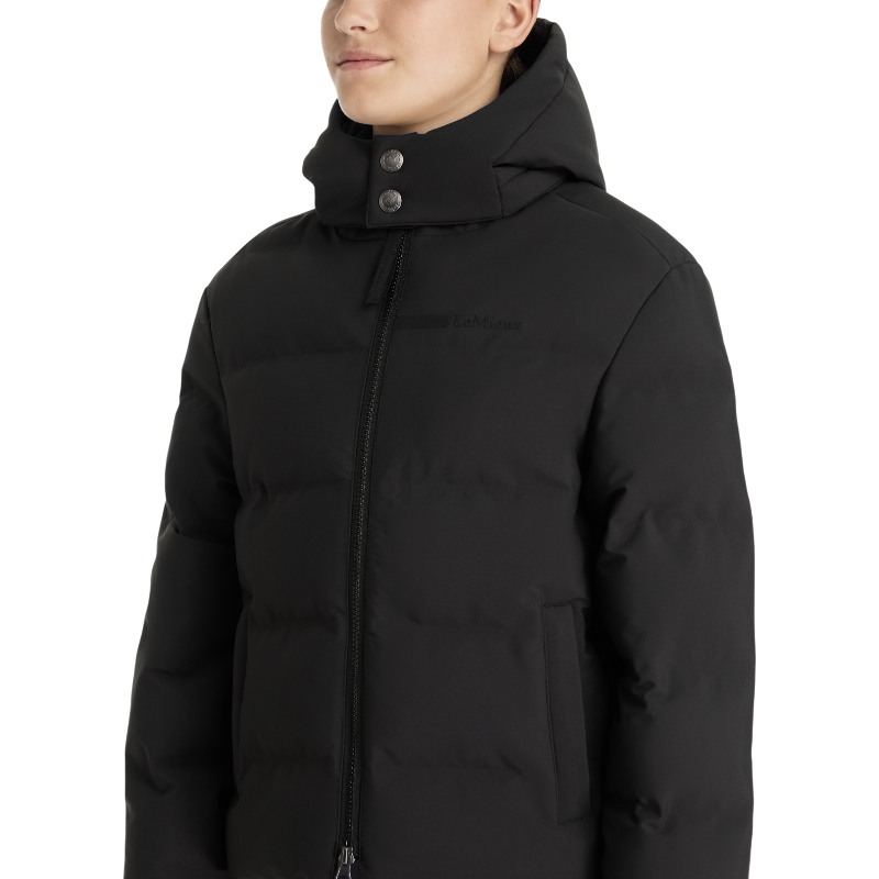 Lemieux - Manteau d’équitation imperméable enfant Young Rider Daisy noir