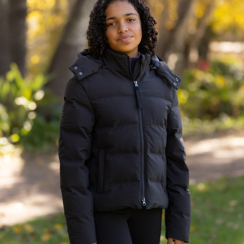 Lemieux - Manteau d’équitation imperméable enfant Young Rider Daisy noir