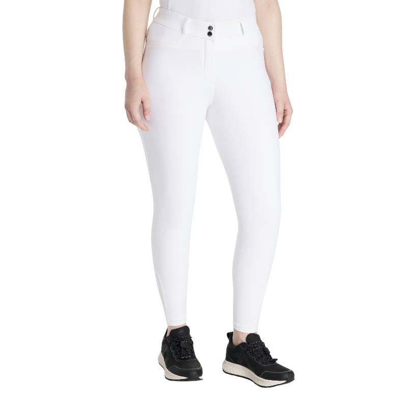 Lemieux - Pantalon d'équitation femme Isabelle Full Grip blanc