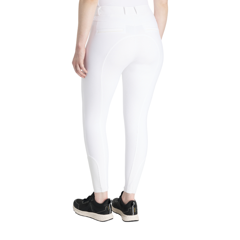Lemieux - Pantalon d'équitation femme Isabelle Full Grip blanc
