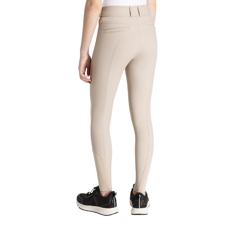 Lemieux - Pantalon d’équitation fille grip aux genoux Young Rider Izzy Almond