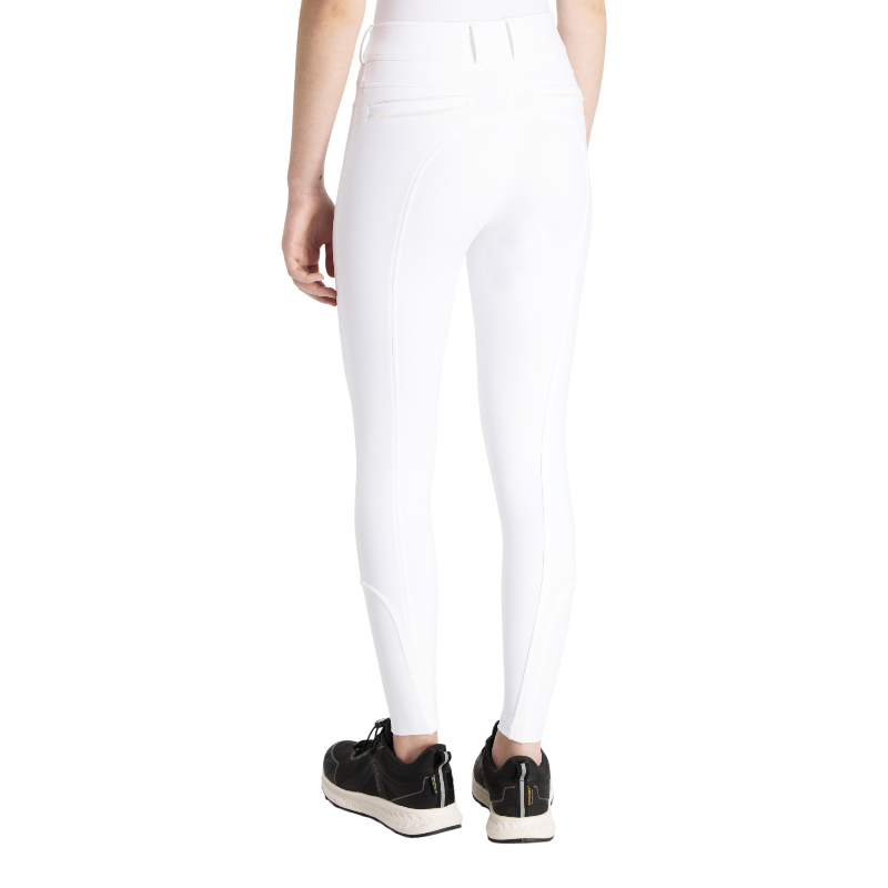Lemieux - Pantalon d’équitation fille grip aux genoux Young Rider Izzy blanc
