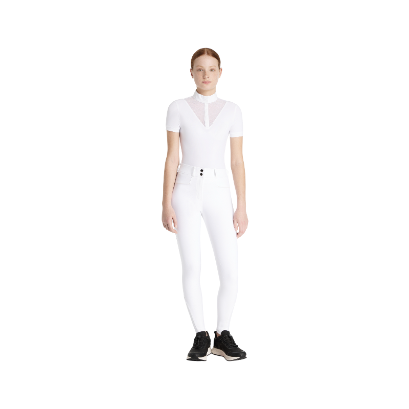Lemieux - Pantalon d’équitation fille grip aux genoux Young Rider Izzy blanc