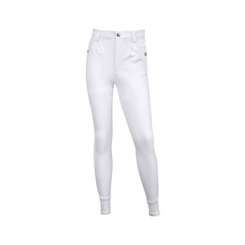 Lemieux - Pantalon d'équitation garçon Young blanc