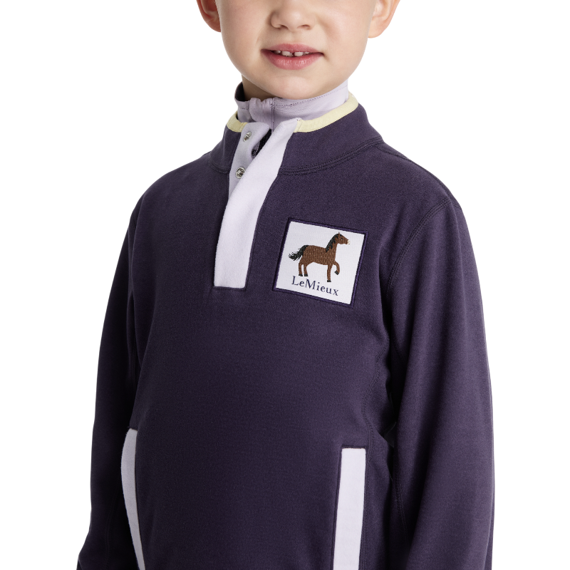 Lemieux - Polaire à boutons-pressions enfant Mini Mae juniper