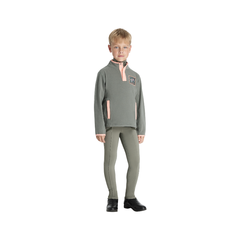 Lemieux - Polaire à boutons-pressions enfant Mini Mae rosemary