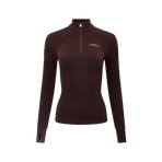 Lemieux - Dames fleece met rits kraag Frances damson | - Ohlala