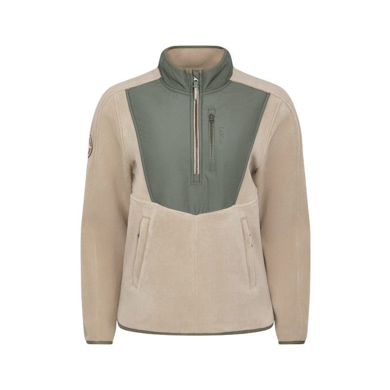 Lemieux - Polaire bi-matière col zippé femme Clara rosemary