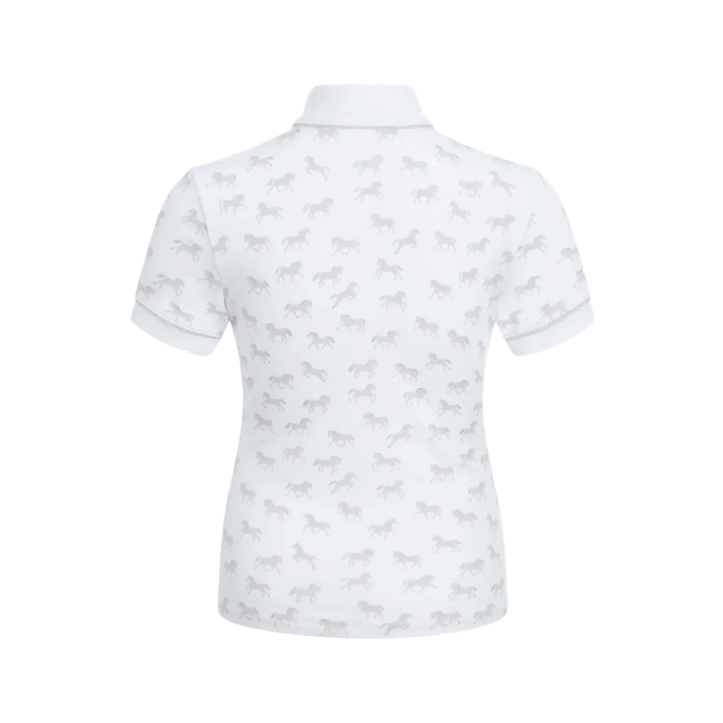 Lemieux - Polo de concours fille Mini Bella blanc