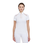 Lemieux - Wedstrijd polo korte mouwen dames Camille wit | - Ohlala