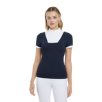 Lemieux - Wedstrijdpolo korte mouwen dames Sophia marineblauw | - Ohlala
