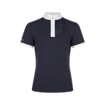 Lemieux - Junior wedstrijdpolo korte mouwen Young Rider Belle marine | - Ohlala