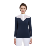 Lemieux - Wedstrijd polo lange mouwen dames Emily marine | - Ohlala