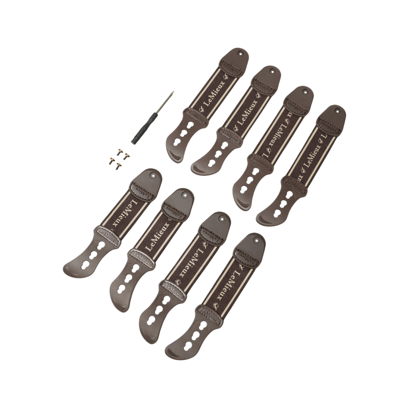 Lemieux - Sangles de rechange pour guêtres Exo-Flex marron | - Ohlala