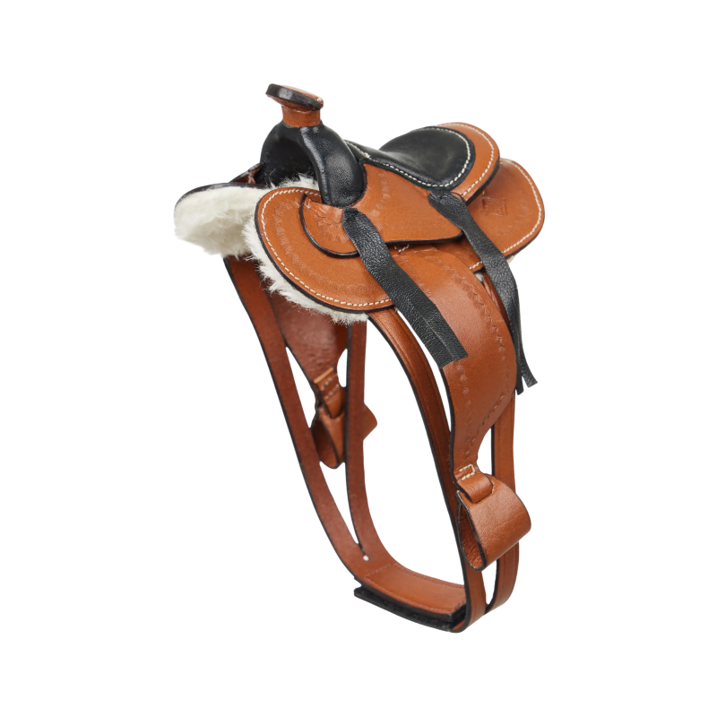 Lemieux - Selle western pour Toy Pony tan