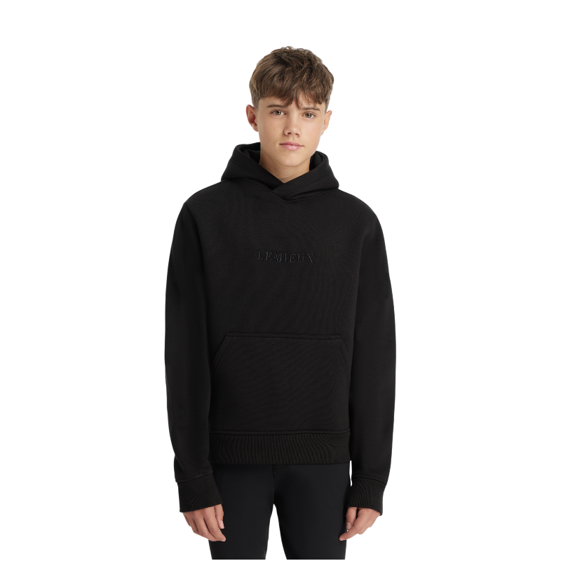 Lemieux - Sweat à capuche garçon Young Rider noir | - Ohlala