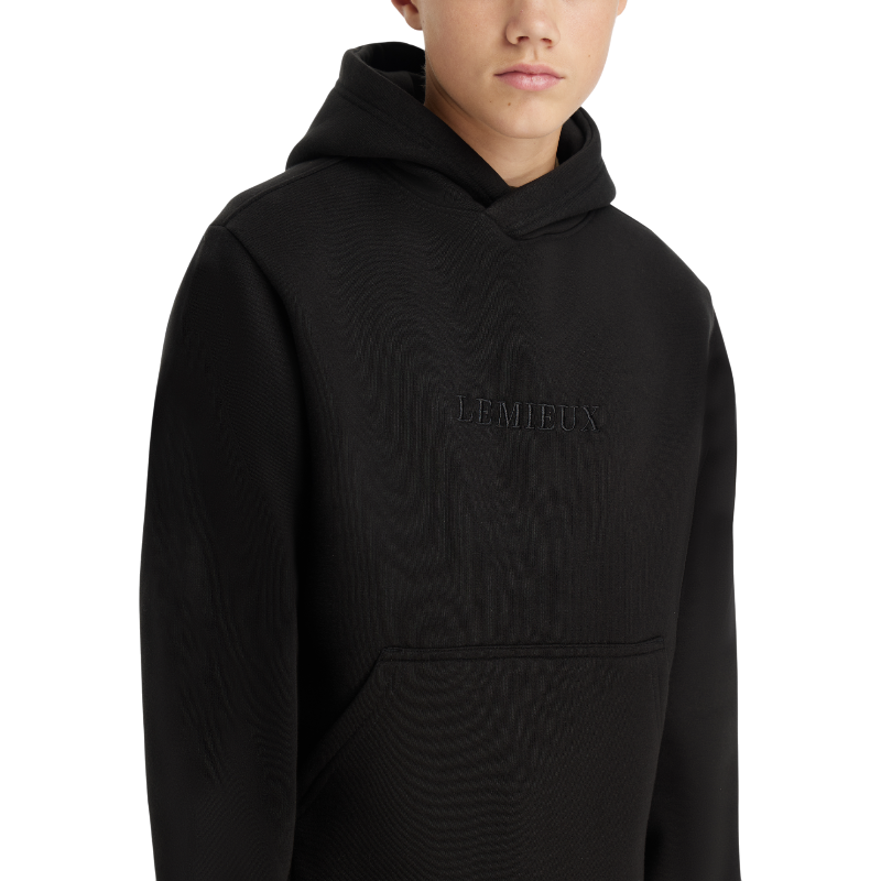 Lemieux - Sweat à capuche garçon Young Rider noir | - Ohlala