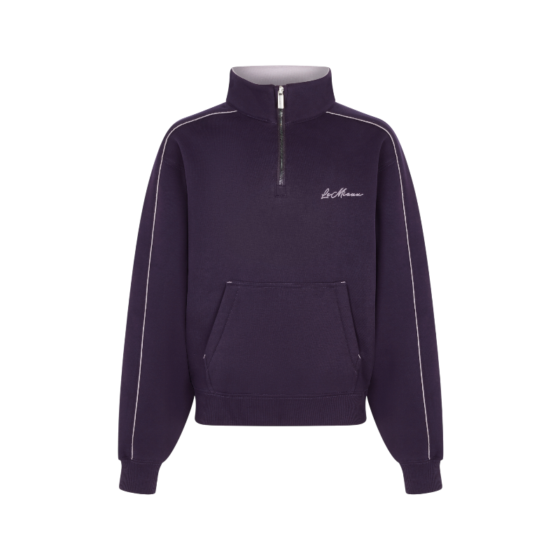 Lemieux - Sweat col zippé enfant Young Rider Kate juniper/ lilac