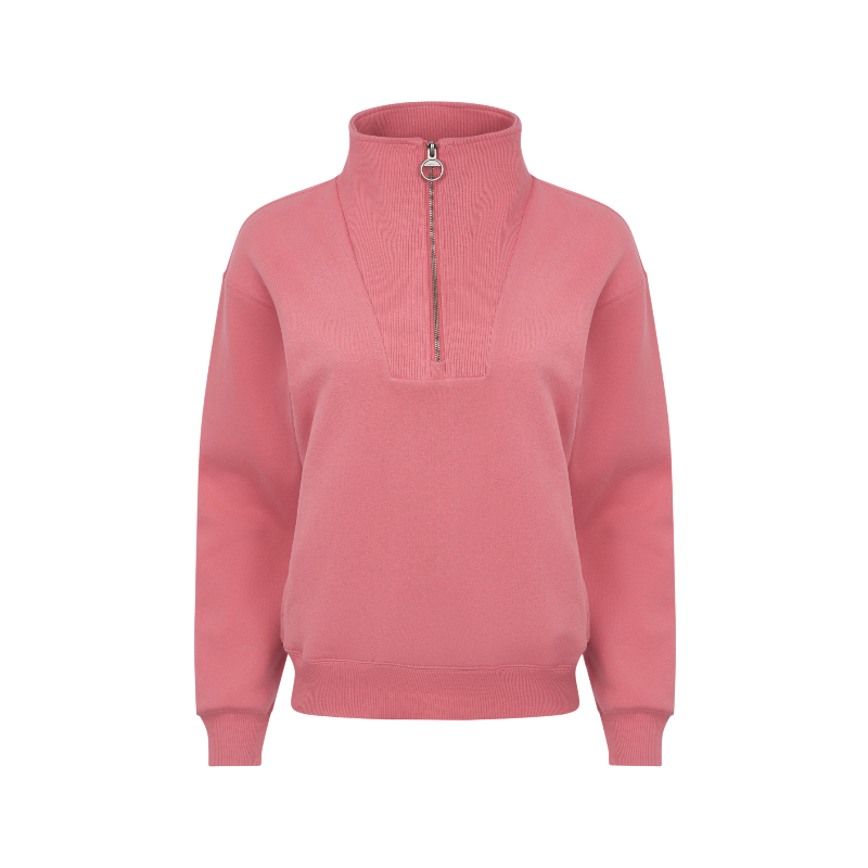 Lemieux - Sweat col zippé femme Keira cranberry