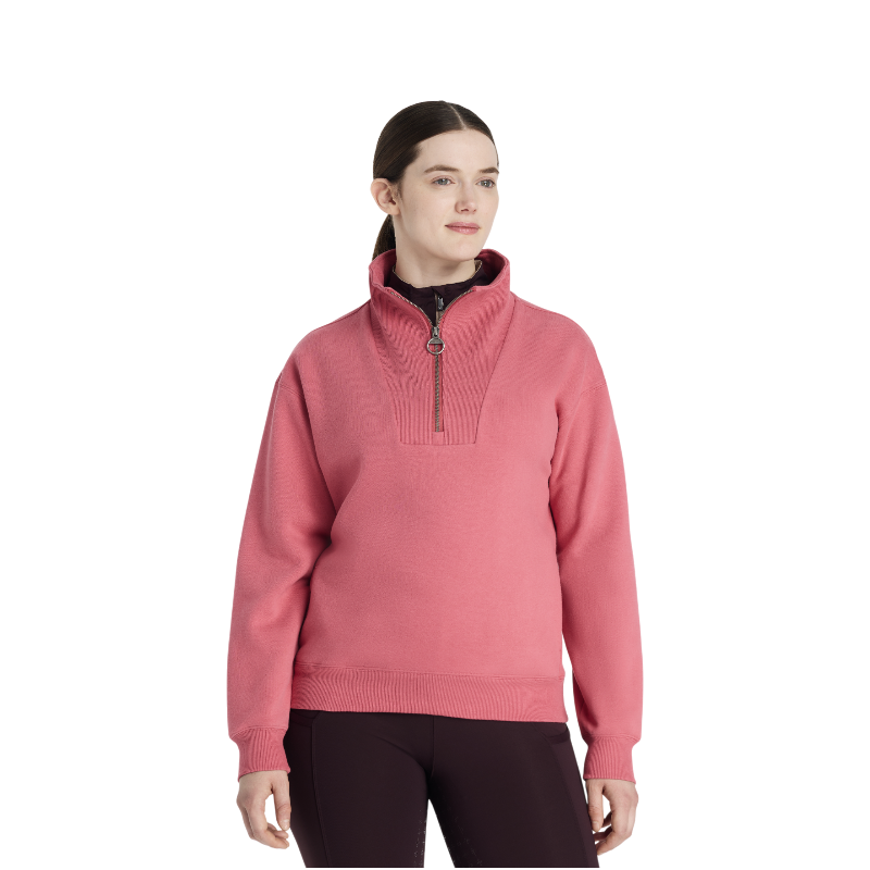Lemieux - Sweat col zippé femme Keira cranberry