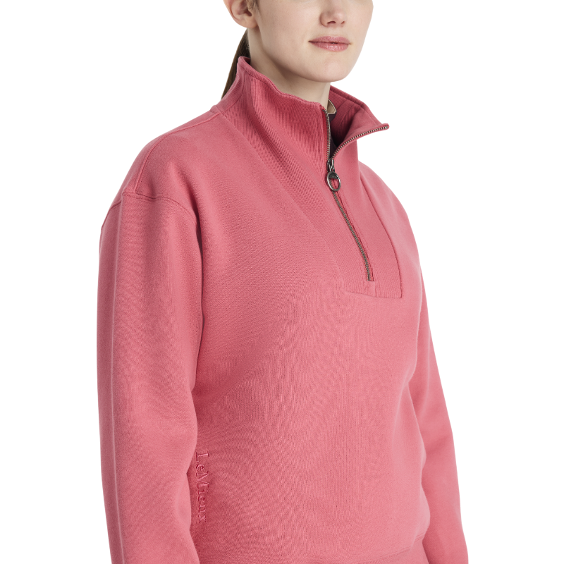 Lemieux - Sweat col zippé femme Keira cranberry