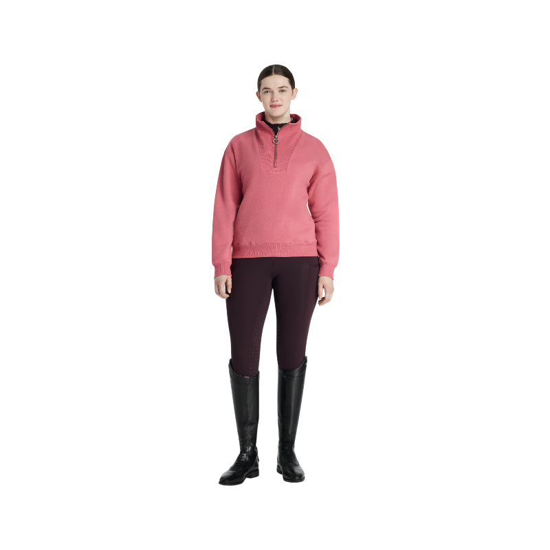 Lemieux - Sweat col zippé femme Keira cranberry
