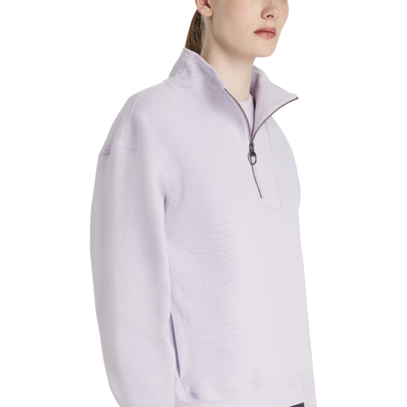 Lemieux - Sweat col zippé femme Keira lilac