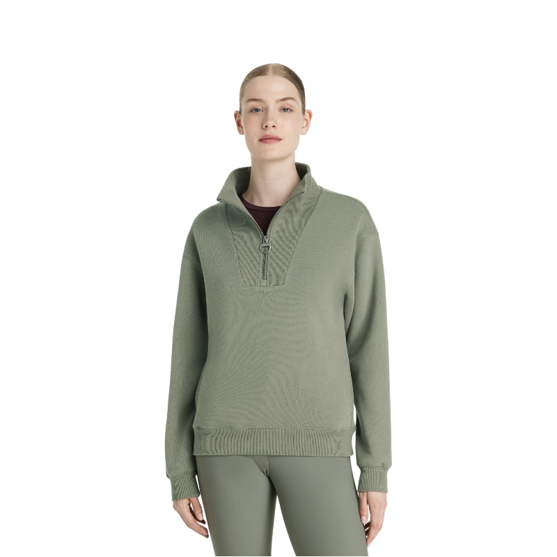 Lemieux - Sweat col zippé femme Keira rosemary