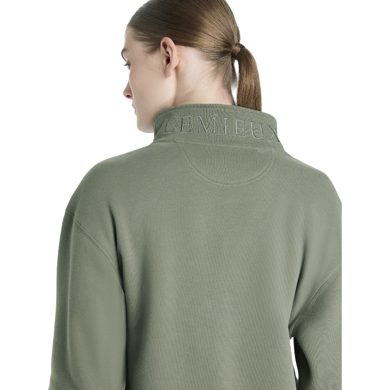 Lemieux - Sweat col zippé femme Keira rosemary