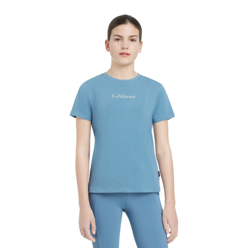 Lemieux - T-shirt enfant Classique Junior Young Rider Ice blue | - Ohlala