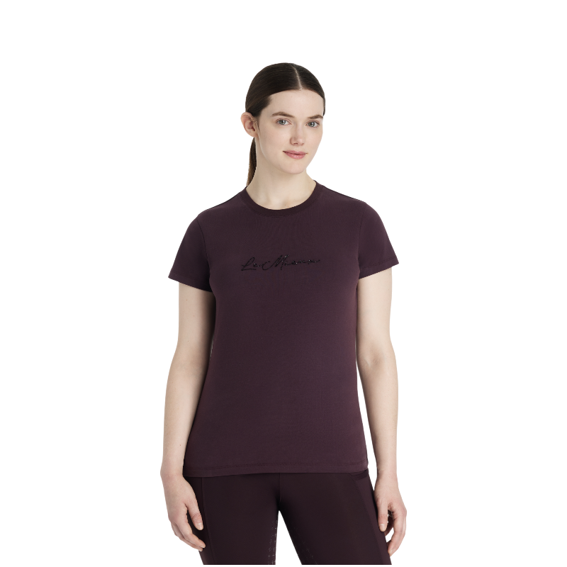 Lemieux - T-shirt manches courtes femme Classique damson
