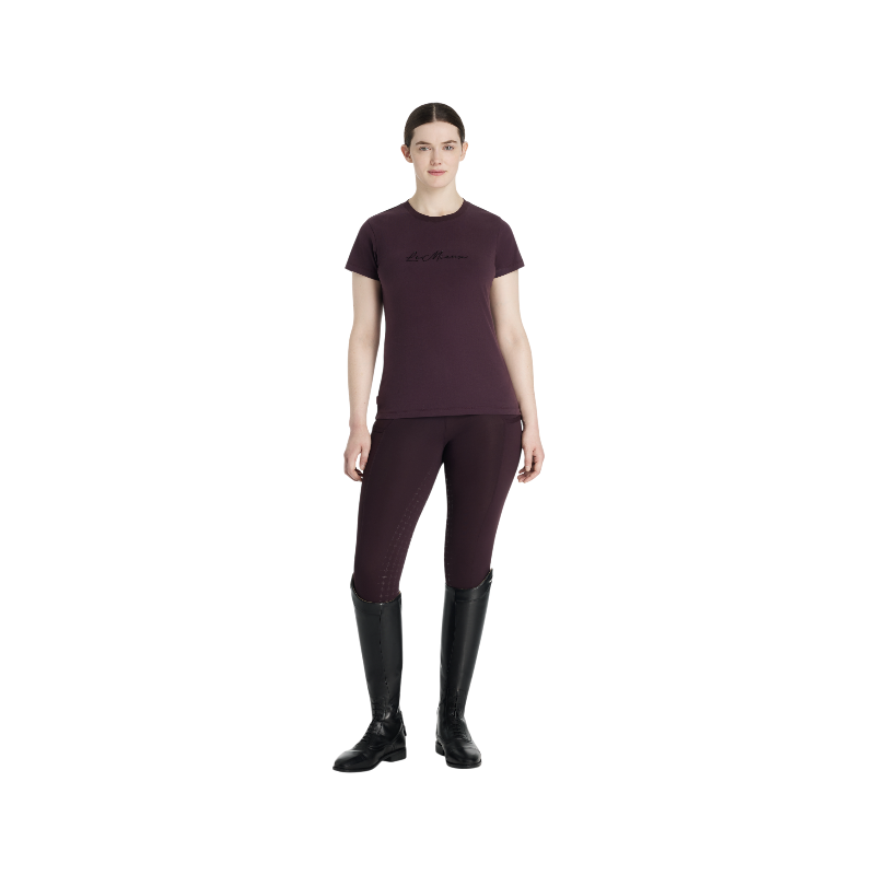 Lemieux - T-shirt manches courtes femme Classique damson