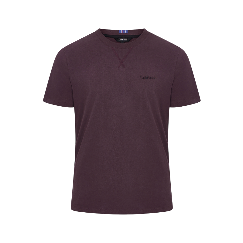 Lemieux - T-shirt manches courtes homme damson