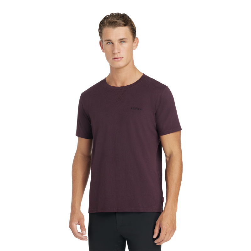 Lemieux - T-shirt manches courtes homme damson