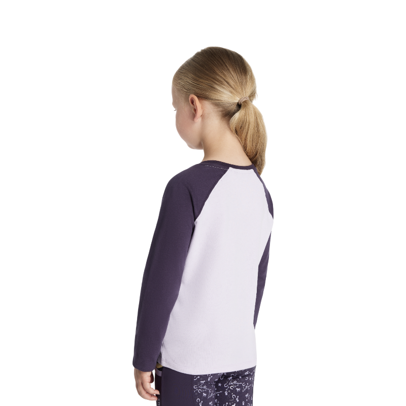 Lemieux - T-shirt manches longues enfant Lemon Mini Jamie lilac | - Ohlala