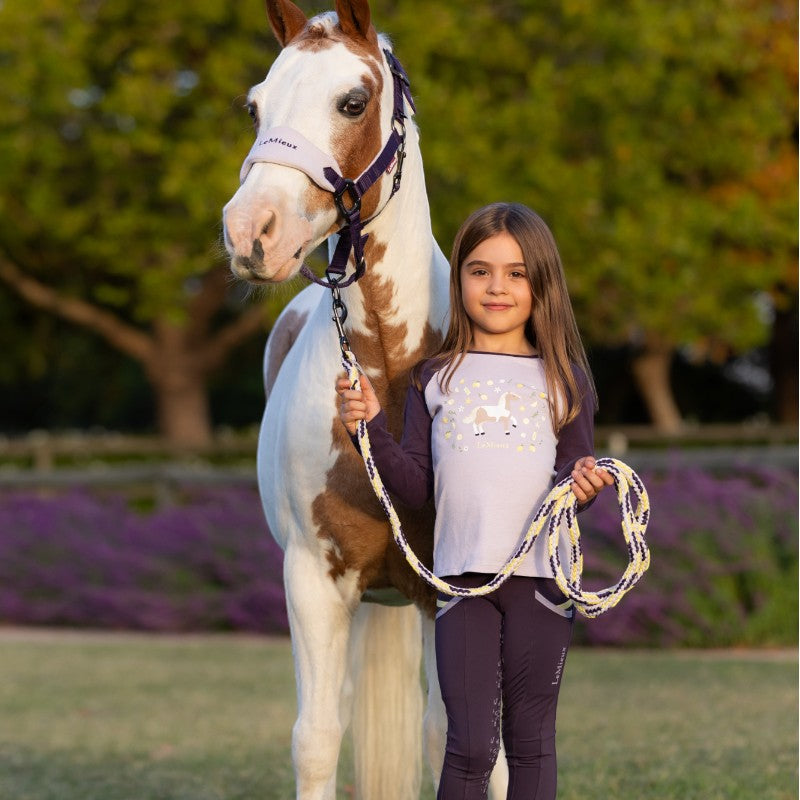 Lemieux - T-shirt manches longues enfant Lemon Mini Jamie lilac | - Ohlala