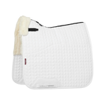 Lemieux - Dressagezadeldek Merino + wit/naturel | - Ohlala