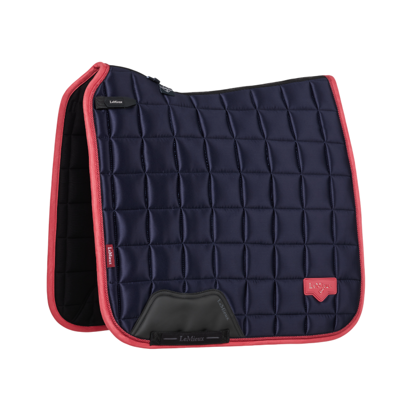 Lemieux - Tapis de dressage Square Loire Classic marine/ cranberry